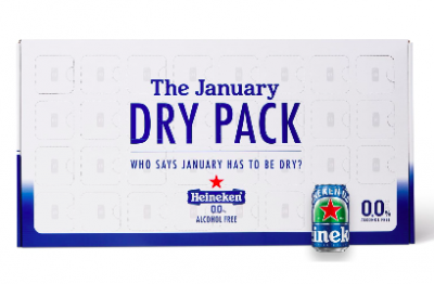 Free Sample of January Dry Pack from Heineken