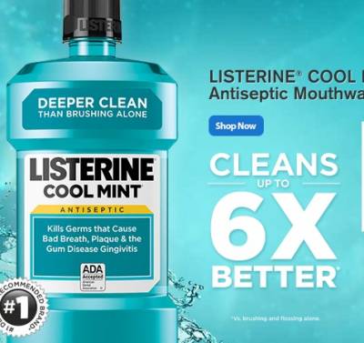 LISTERINE® COOL MINT®  Antiseptic Mouthwash