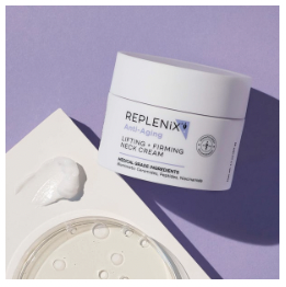 FREE sample of our top-selling Anti-Aging REPLENIX Lifting + Firming Neck Cream