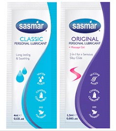 Free sample of SASMAR® personal lubricant