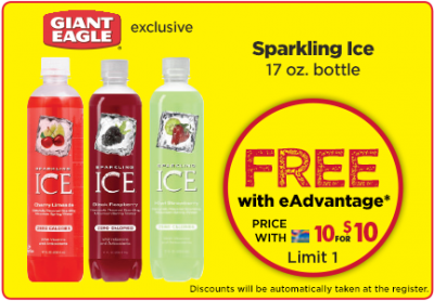 Load up: Free Sample Sparkling Ice At Giant Eagle