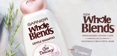 FREE SAMPLE OF WHOLE BLENDS OAT DELICACY SHAMPOO & CONDITIONER