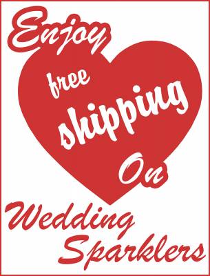 Free Shipping on Wedding Sparklers