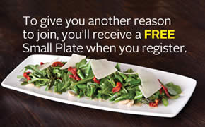 FREE Small Plate at California Pizza Kitchen