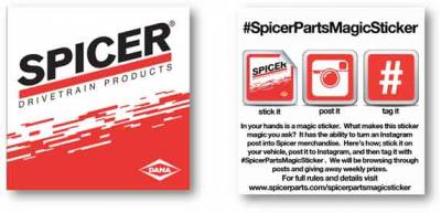 Survey: Free Spicer Parts Magic Sticker 