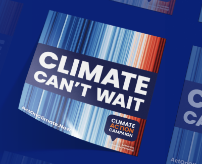 Free Sticker - Climate Can't Wait