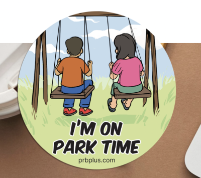 Free Sticker - "I'm on Park Time" sticker