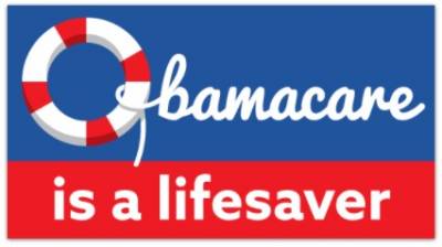 Free Sticker - Obamacare is a Lifesaver