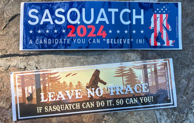 Free Sticker from Sasquatch 2024