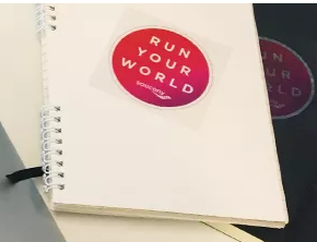 Free Sticker Saucony - Run Your World