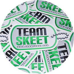 Request Free Sticker from Team Skeet