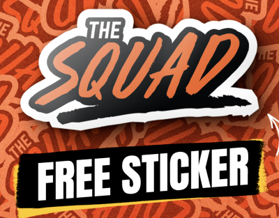 free sticker for your leadership with the Squad