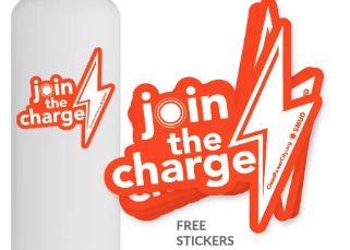 free stickers from SMUD - Join the Charge