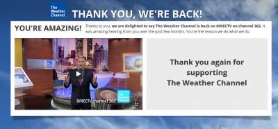 FREE Thank You Surprise Gift from The Weather Channel!