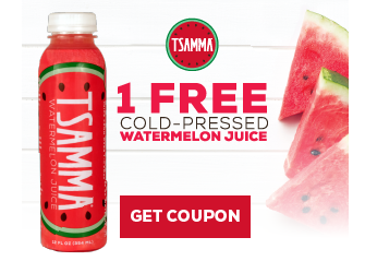 Download: Free Tsamma Fresh Watermelon Juice Coupon