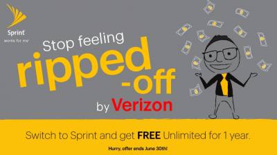 FREE Unlimited for 1 year with Sprint