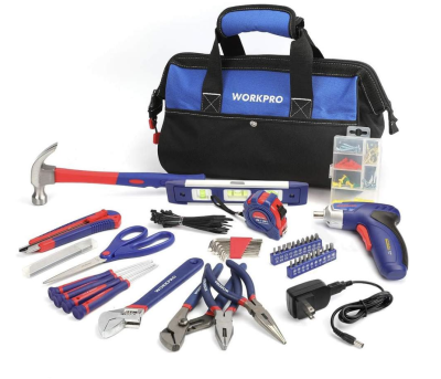 Free WorkPro 125-Piece Household Tool Kit