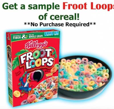 Get a sample of Froot Loops Cereal!