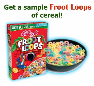 Get a sample of Froot Loops Cereal!