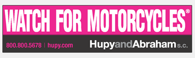  Get Your FREE Pink "Watch For Motorcycles" Sticker