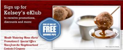 Kelsey's eClub: Sign Up and Get Free Brownie Pops