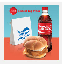 Kroger Digital Coupon: SAVE $1 on a Fish Sandwich & Coca-Cola!