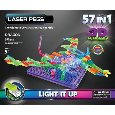 Laser Pegs that light up