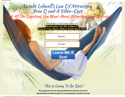 Live Law Of Attraction Video-Cast