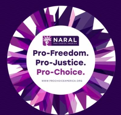 NARAL's free "Pro-Choice" sticker