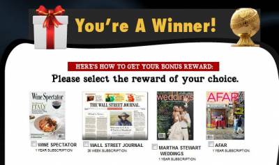 RewardsGold: Free Magazine Subscriptions