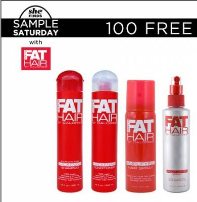 SHEfinds Free Sample Saturday: Fat Hair Brand Products