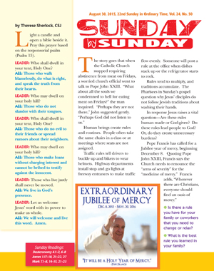 Request Sunday by Sunday Religious Newsletters