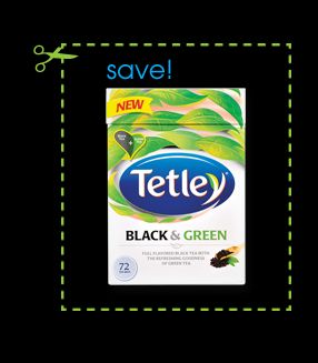 Tetley Tea Black and Green Printable Coupon- Save $1!