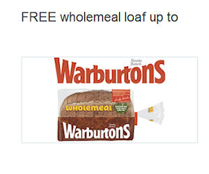 Free Warburtons 400g Wholemeal Loaf 