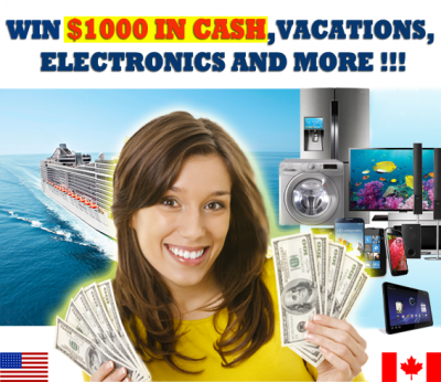 Win $1000 in Cash, Vacations, Electronics & More | VIP Voice