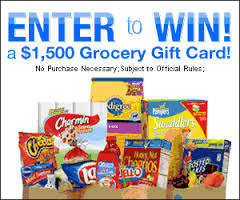 WIN a $1,500 Grocery Gift Card!